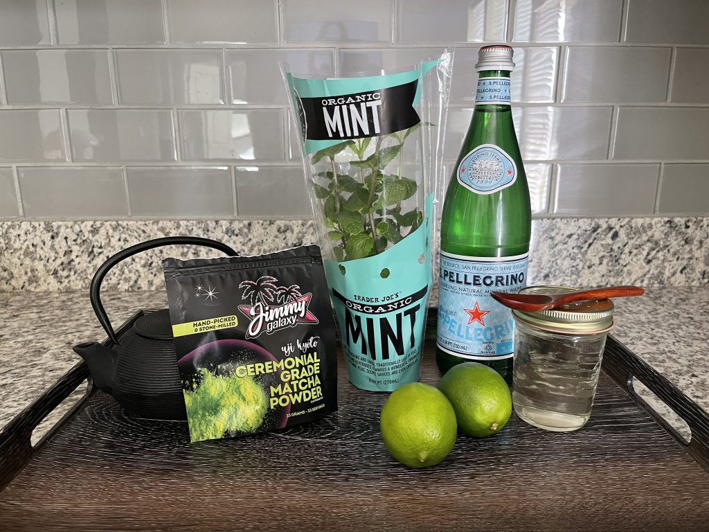 Jimmy Galaxy's Matcha Mojito Mocktail Ingredients