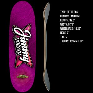 Jimmy Galaxy™ Skateboards Purple Water