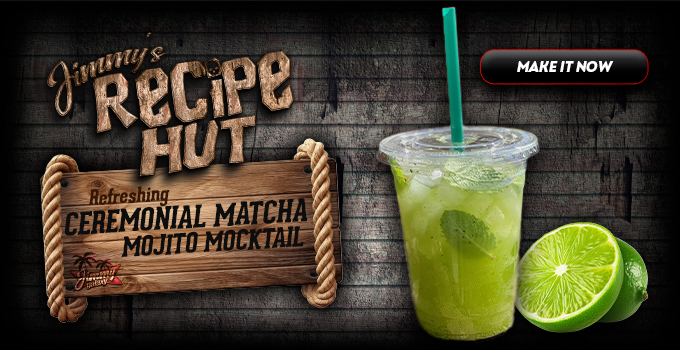 Jimmy Galaxy Ceremonial Matcha Mojito Mocktail Recipe